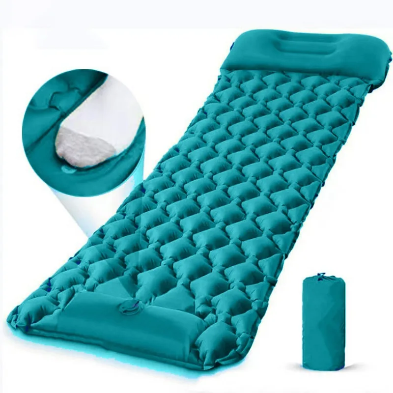 Outdoor Camping Mat - Opblaasbare campingmatras, luchtbed, slaapmat met kussen,
