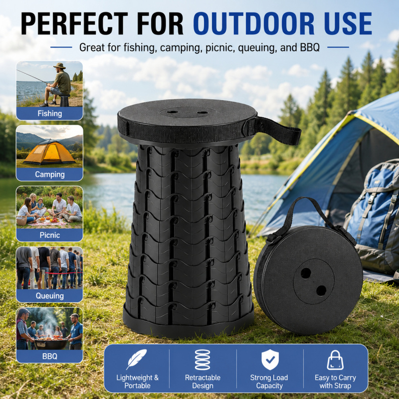 Outdoor Camping Events 2026 - 2026 Draagbare opvouwbare visstoel, lichtgewicht compacte