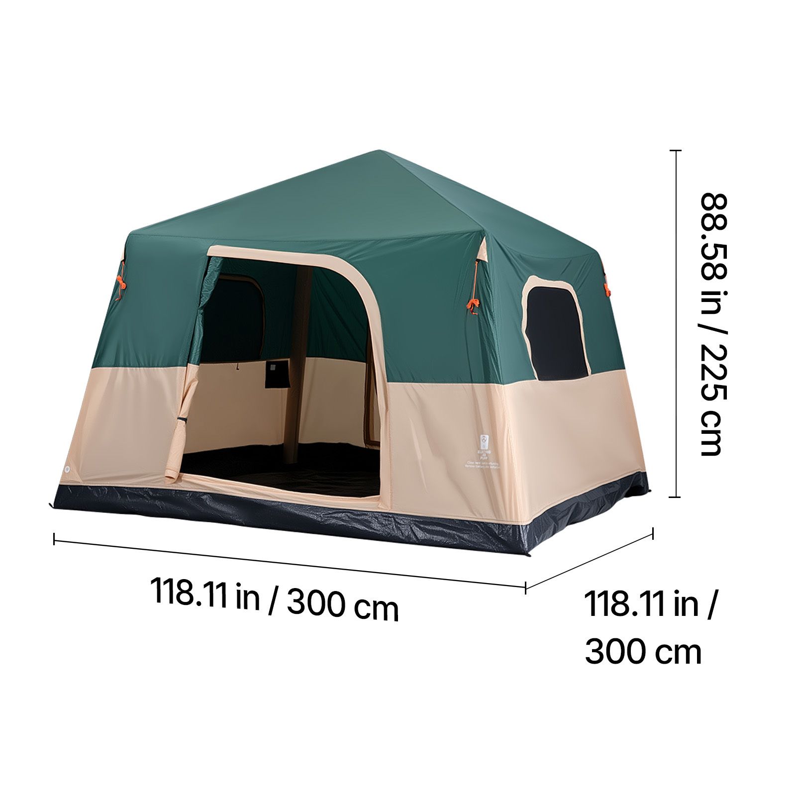 Outdoor Camping On Youtube - Campingtent, opblaasbare cabinetent voor 6 personen