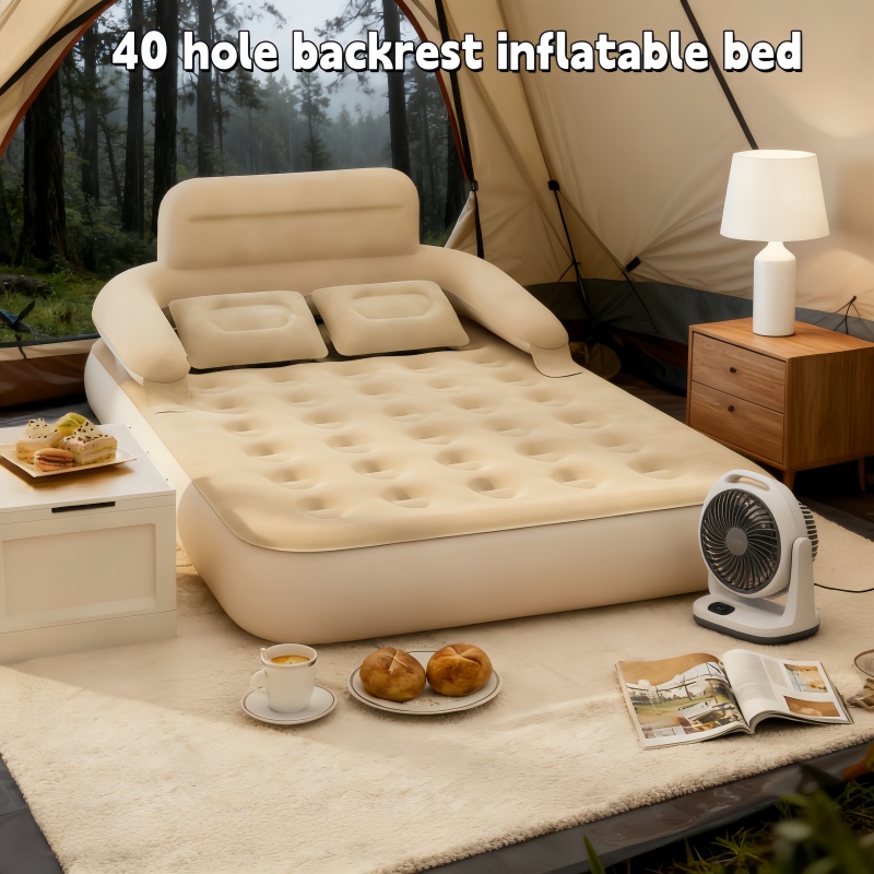 Outdoor Camping Mat - Opblaasbaar tweepersoons campingbed voor buitengebruik, met