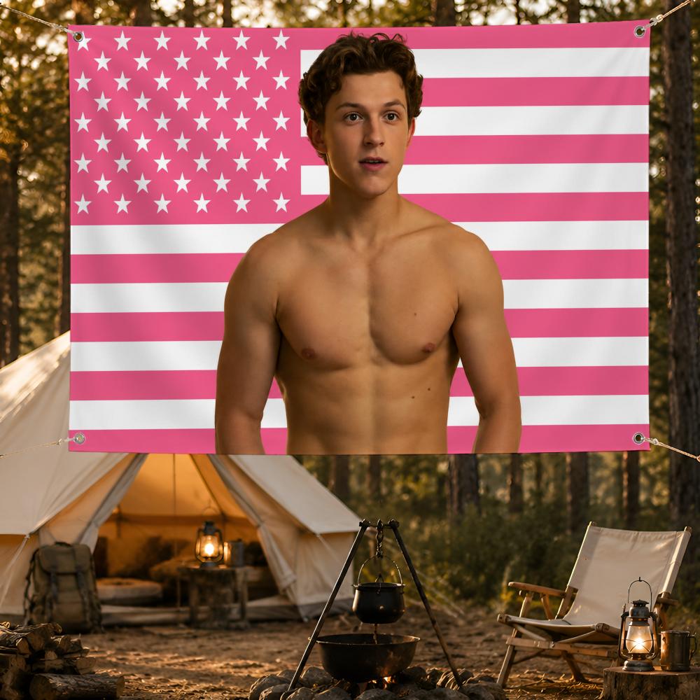 Outdoor Camping Holland - Acteur, actie, Tom Holland, vlaggen, fansupport,