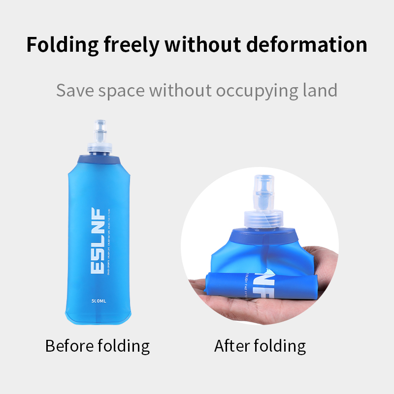 Collapsible Water Bottle - 500 ml opvouwbare waterfles zachte fles