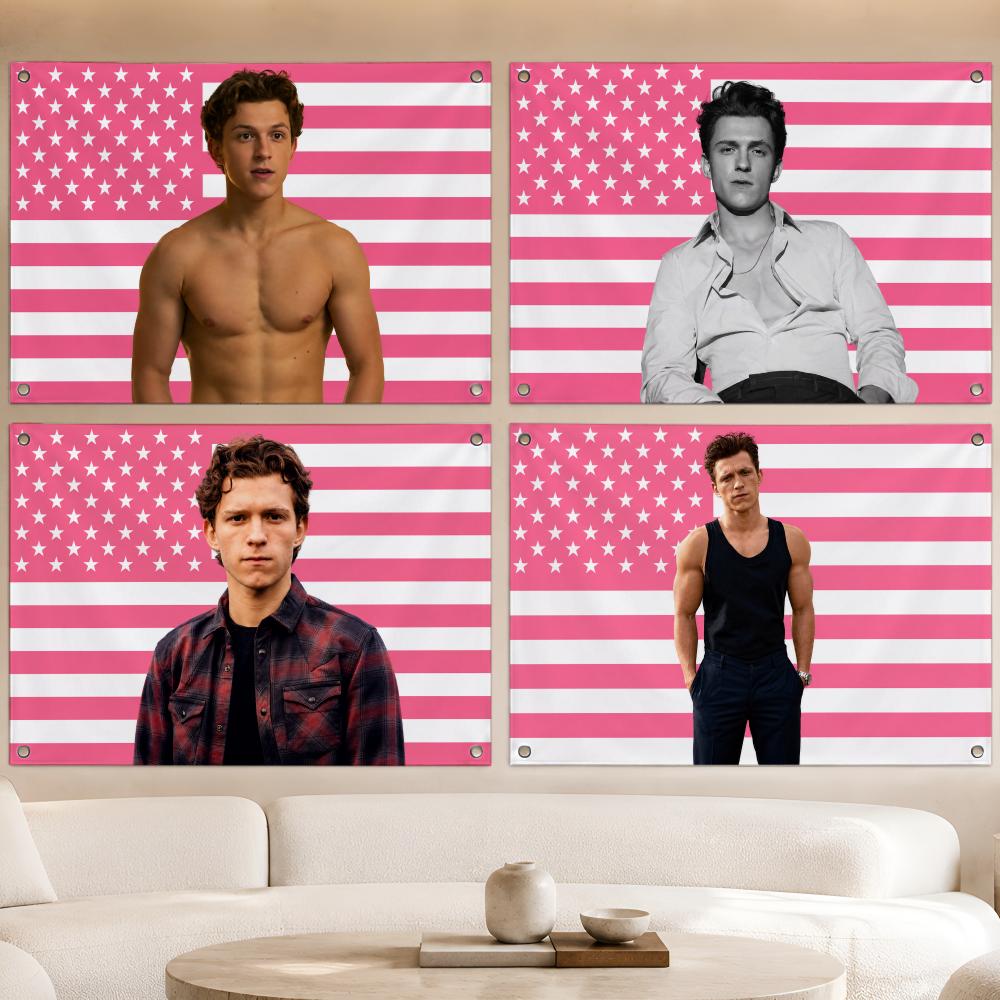 Outdoor Camping Holland - Acteur T-Tom Holland Vlaggen Fan Banner