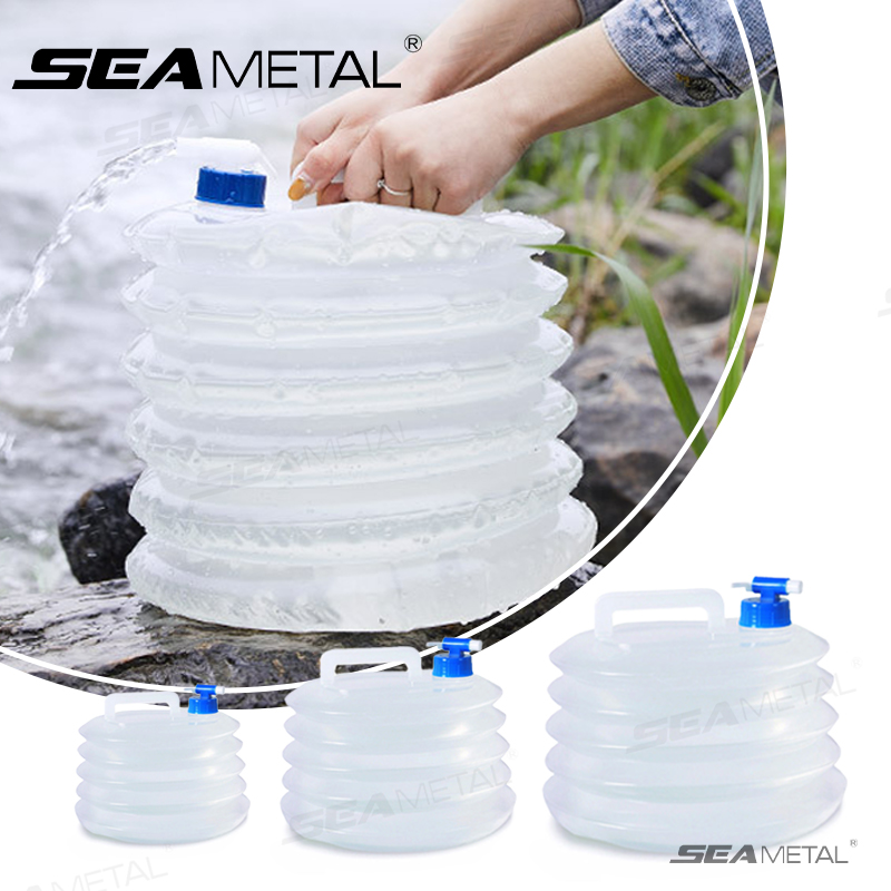 Collapsible Water Bottle - SEAMETAL 5L-15L Auto Opvouwbare Emmer Draagbare