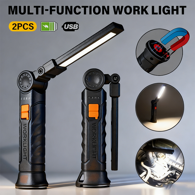 Outdoor Camping Light Portable - Draagbare COB LED-zaklamp USB oplaadbare werklamp