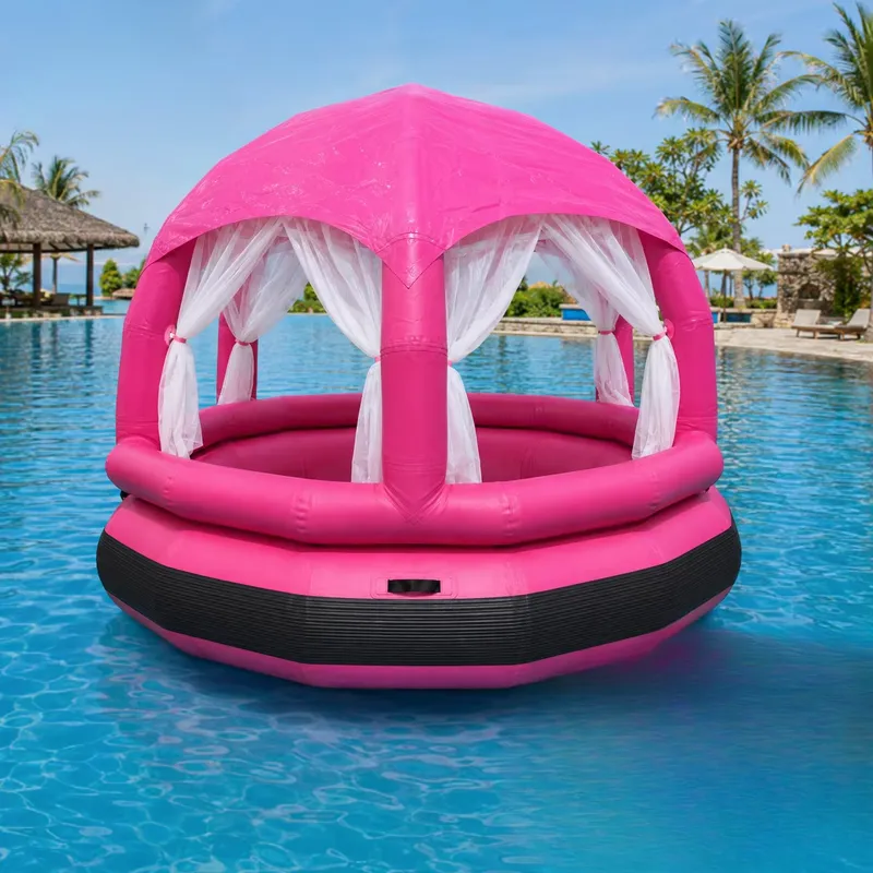 Outdoor Camping Rental - Commerciële zonneschermzitplaatsen voor zwembadresorts, waterparkverhuur, OEM