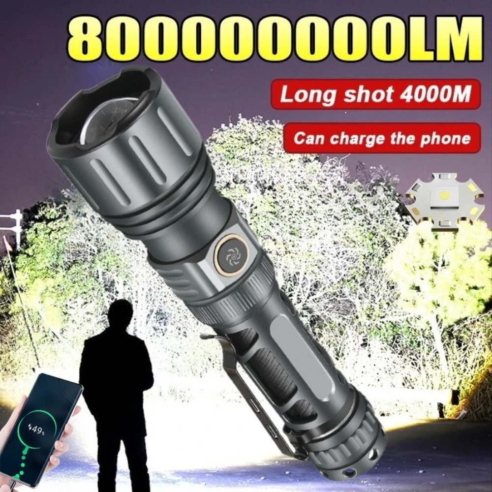 Outdoor Camping Lamp - Superheldere zaklamp Draagbare oplaadbare LED-lamp Tactische
