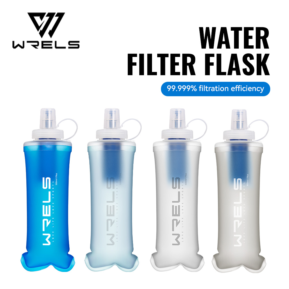 Collapsible Water Bottle - WRELS Waterfilterfles Opvouwbare zachte waterfles met