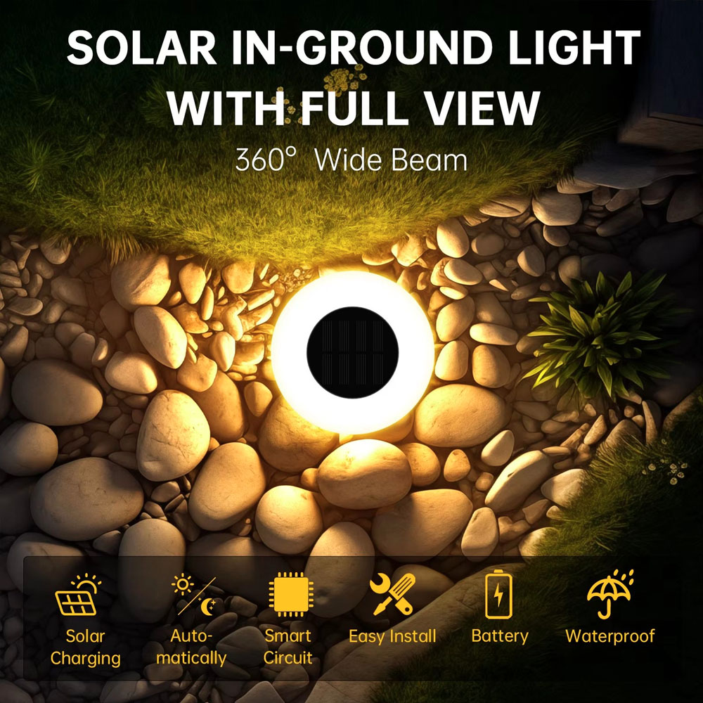 Outdoor Camping Decke - Solar Ground Lights 14LED Waterdichte buitenlamp