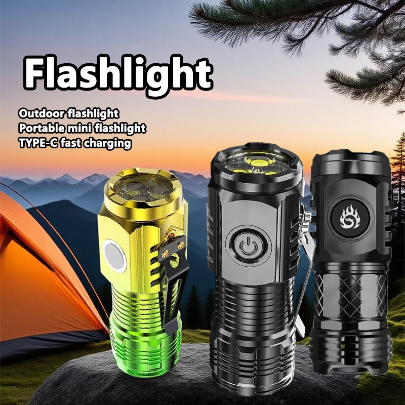 Outdoor Camping Lamp - Superheldere MINI LED-zaklamp Zaklamp Oplaadbare visverlichting