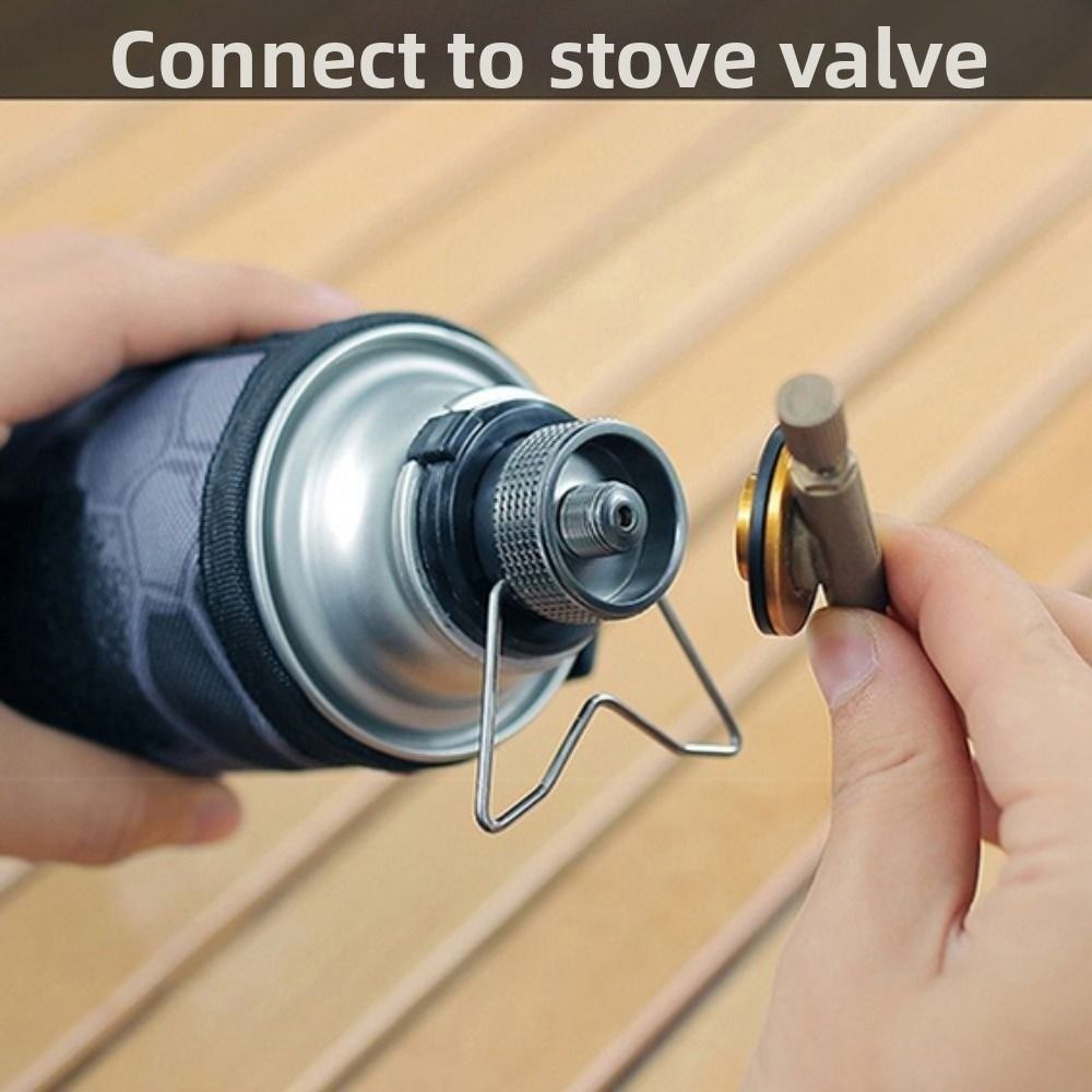 Outdoor Camping On Youtube - Aluminiumlegering Butaanadapter Schroefbare ventielmondstuk Universele gasconversieverbinding