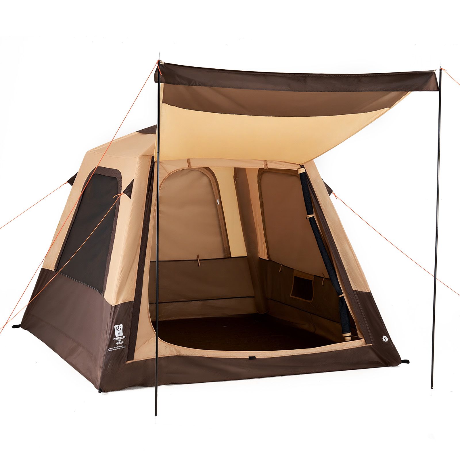 Campingtent, 4-persoons opblaa - Outdoor Camping On Youtube recensie en prijs