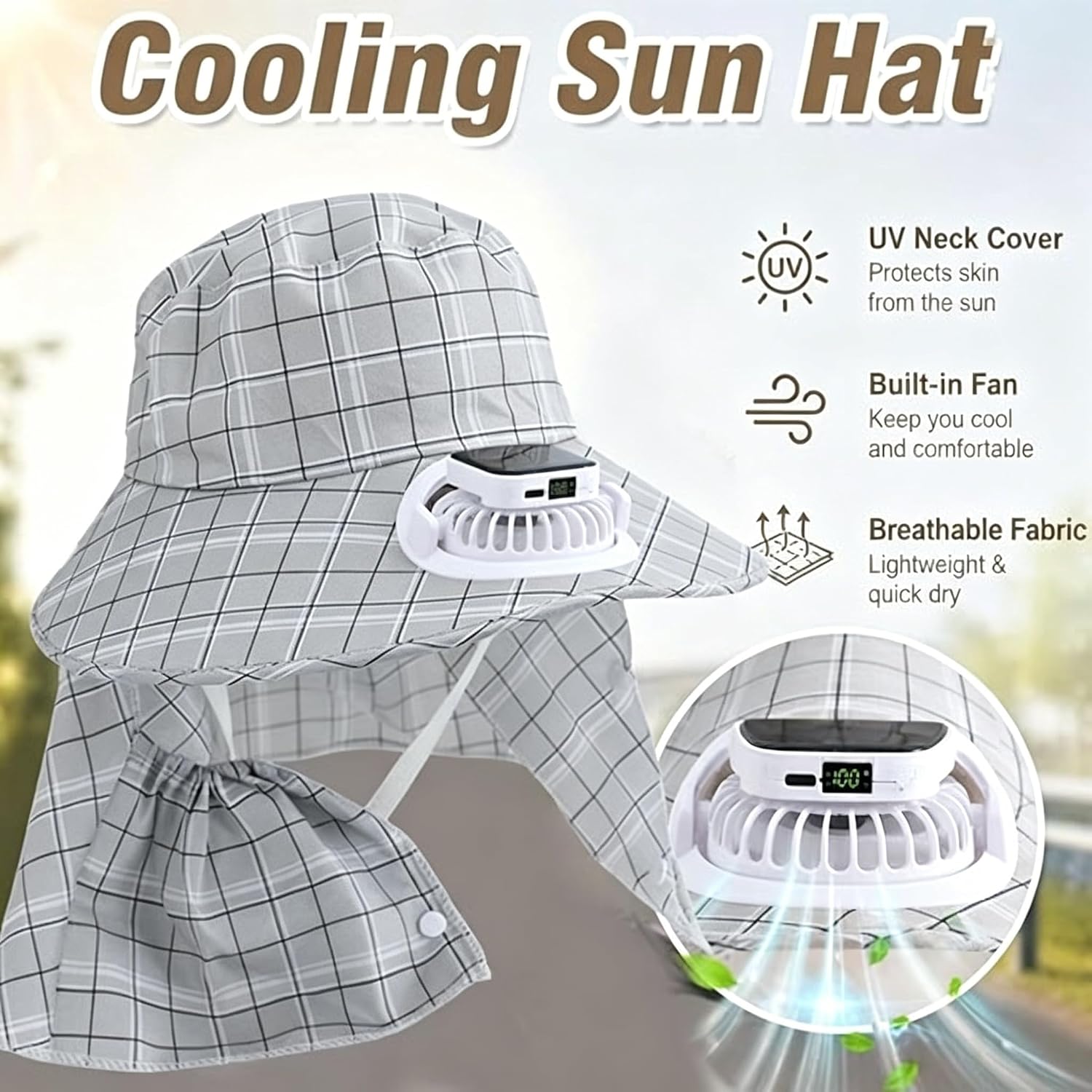 1PC Zonne-energie Nekbescherme - Outdoor Camping Fan recensie en prijs