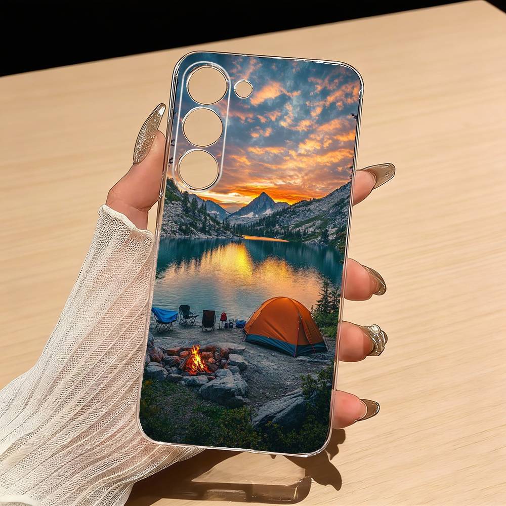 Telefoonhoesje met berglandsch - Outdoor Camping Quotes recensie en prijs