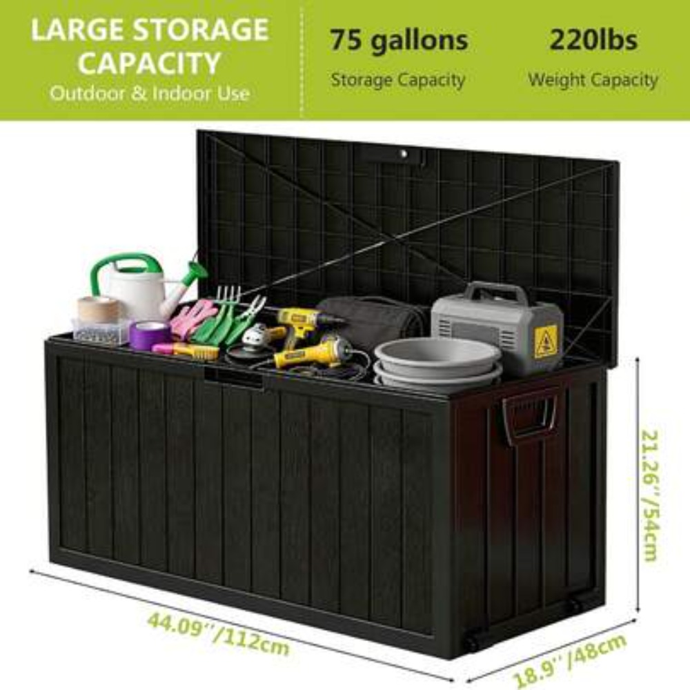 75 Gallon Buitenopslagbox Wate - Outdoor Camping Decke recensie en prijs