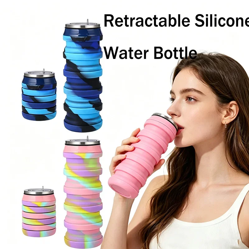480ML Opvouwbare siliconen wat - Collapsible Water Bottle recensie en prijs
