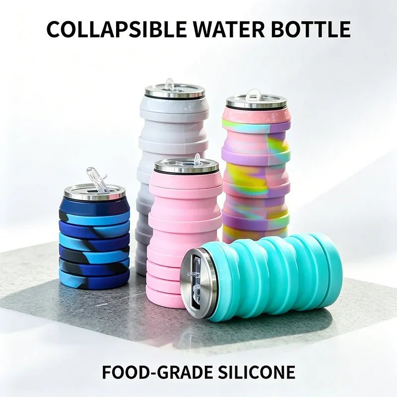 480ML Opvouwbare siliconen wat - Collapsible Water Bottle recensie en prijs
