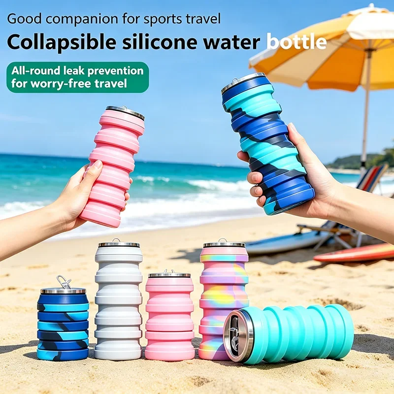480ML Opvouwbare siliconen wat - Collapsible Water Bottle recensie en prijs