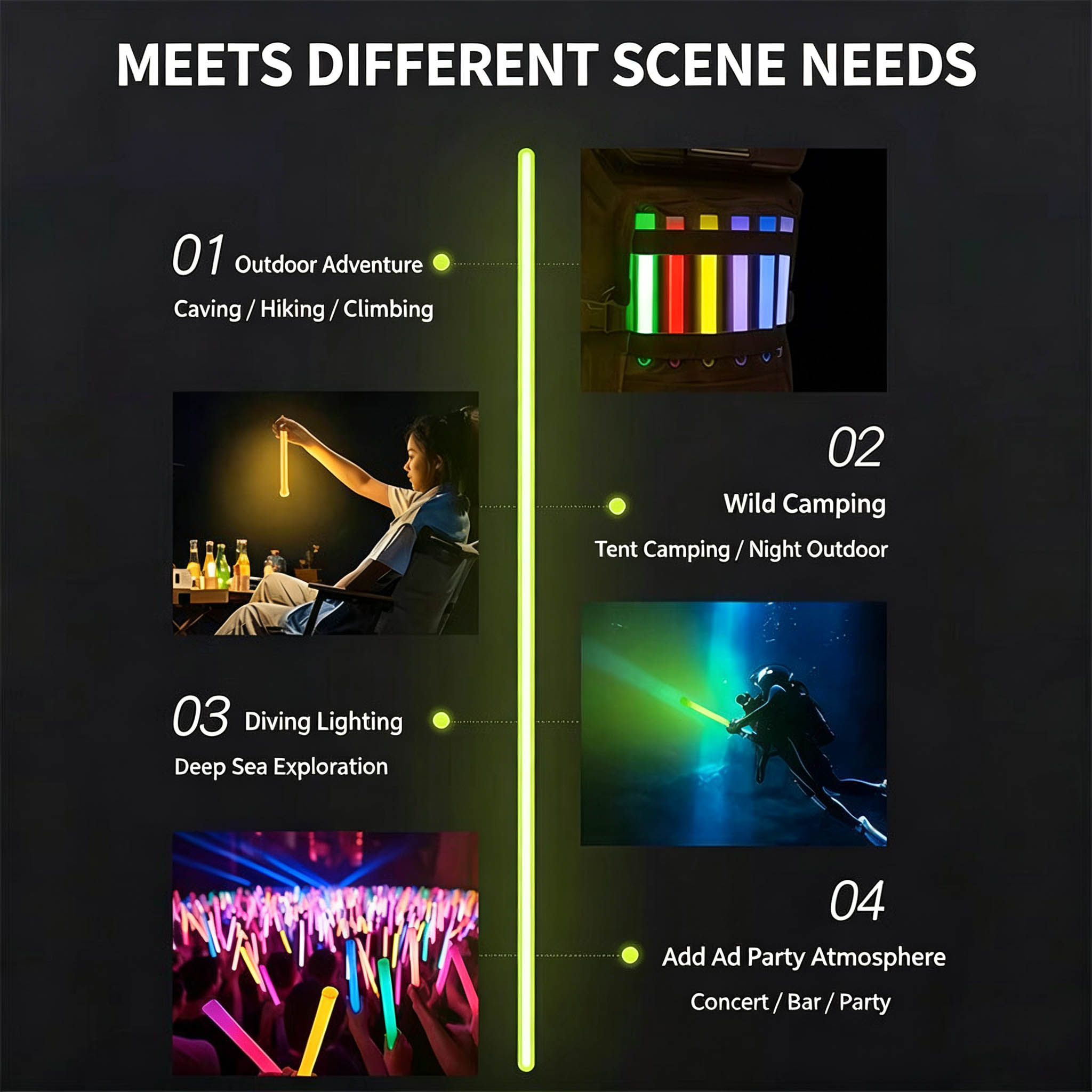 6-inch tactische gloeistokken  - Glow Sticks Survival recensie en prijs