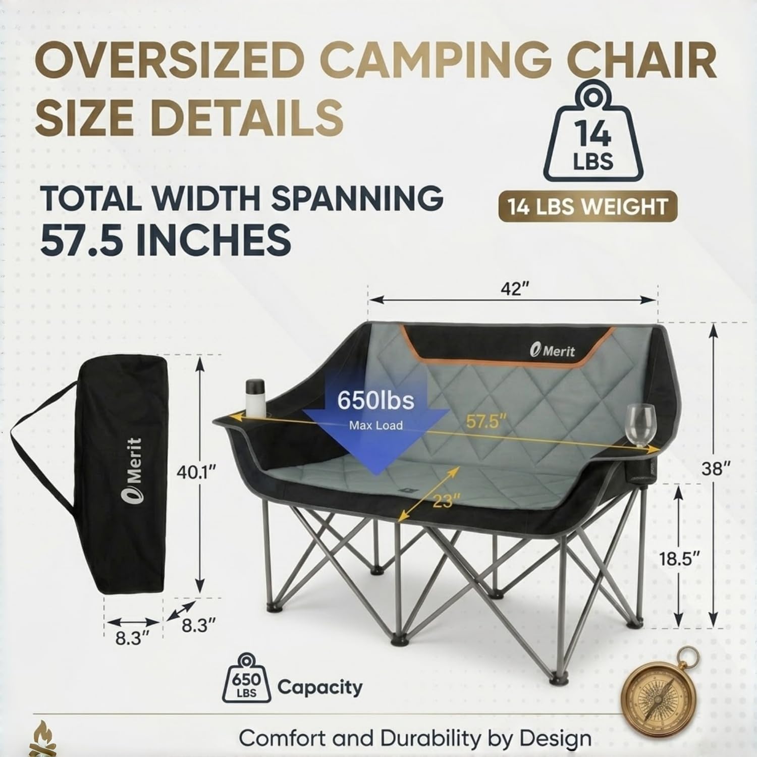 Zwaarbelastbare 650LB Opvouwba - Camping Quad recensie en prijs