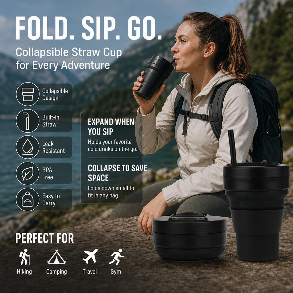 Opvouwbare siliconen koffiekop - Collapsible Water Bottle recensie en prijs