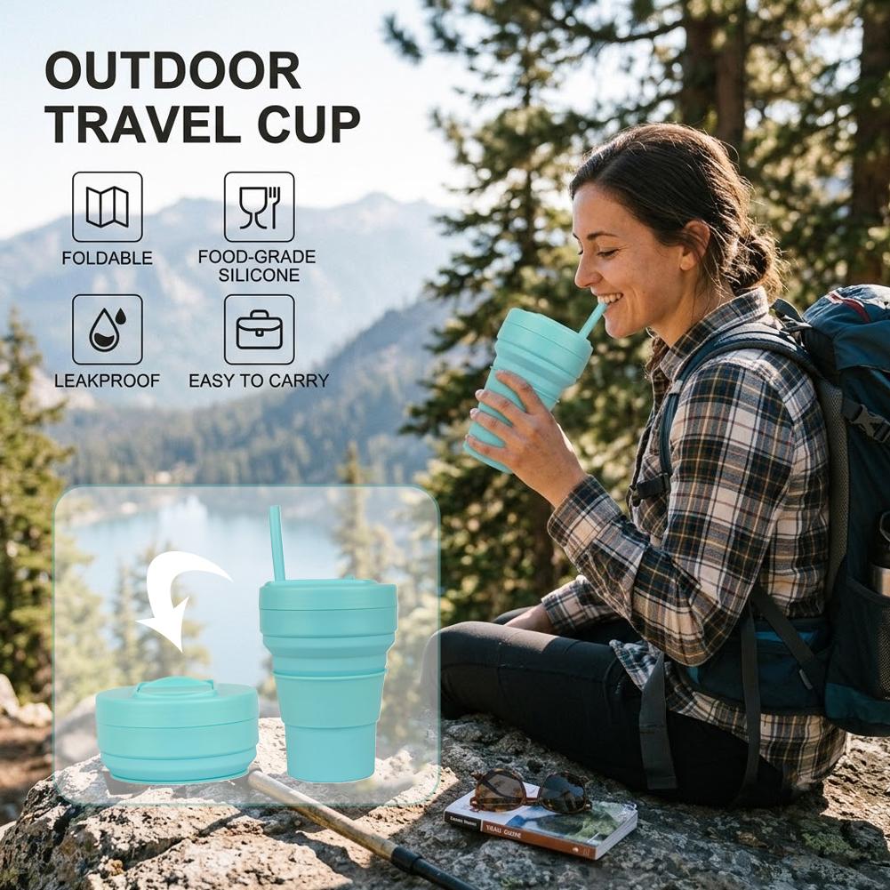 Opvouwbare siliconen koffiekop - Collapsible Water Bottle recensie en prijs