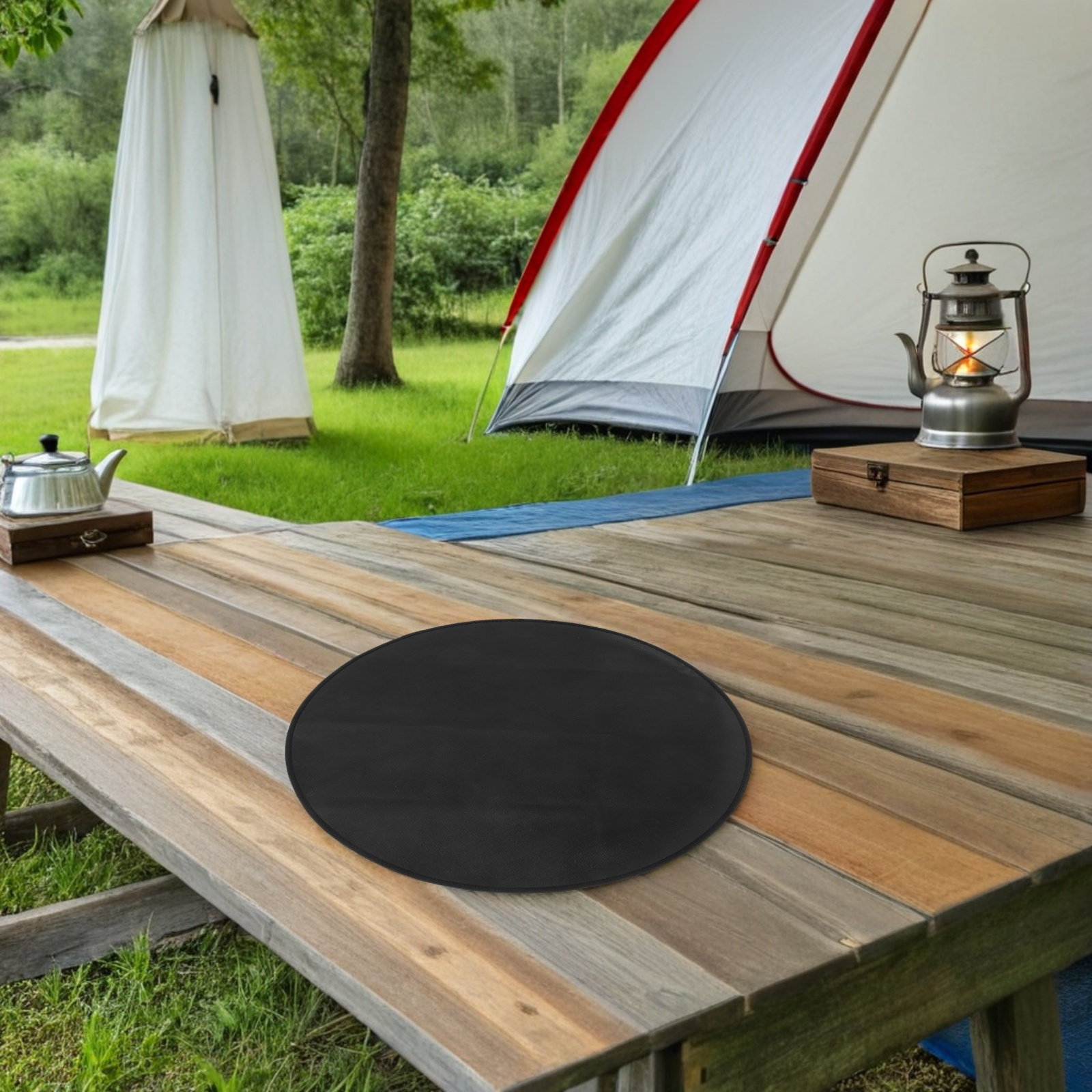 Ronde brandwerende BBQ-mat, hi - Outdoor Camping Mat recensie en prijs