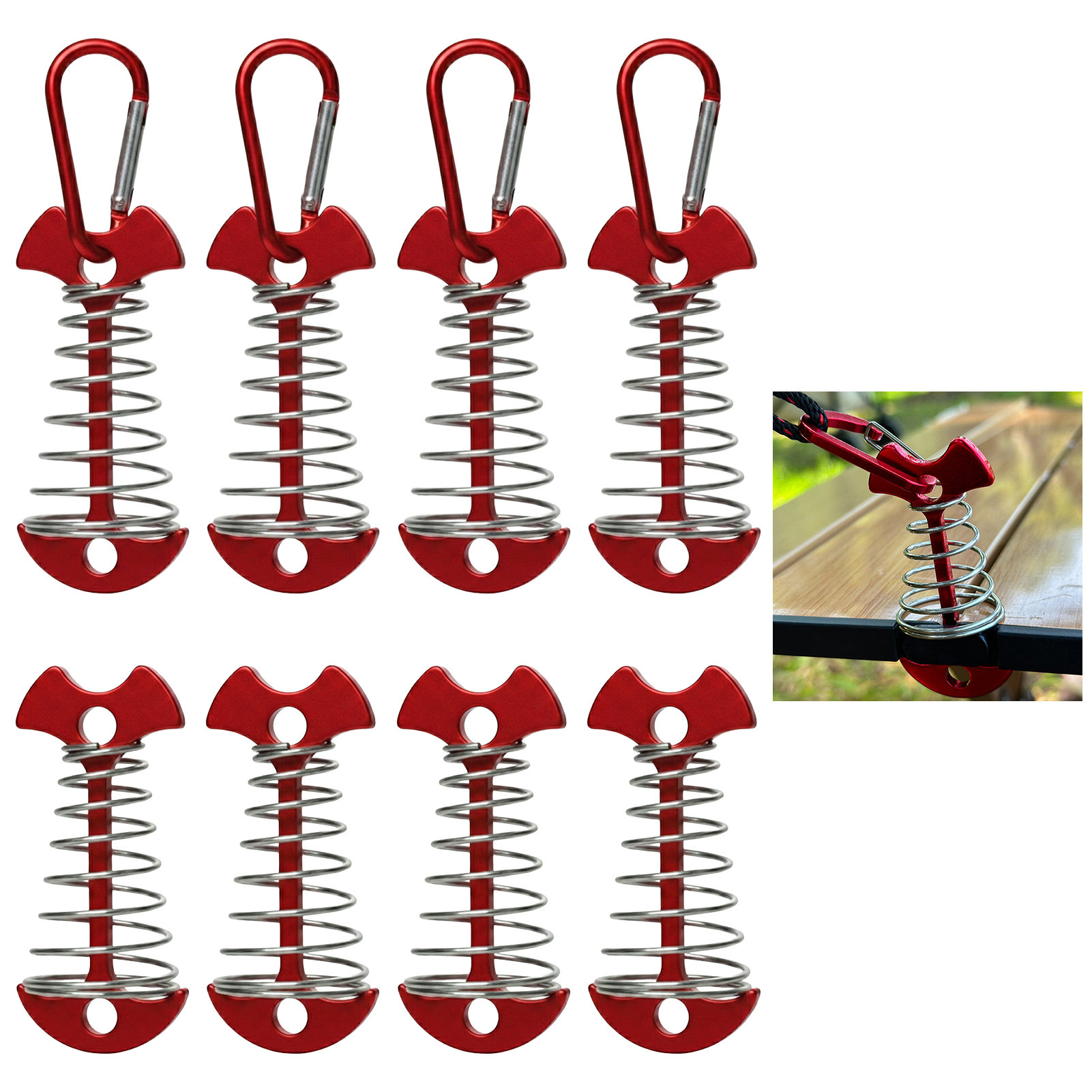 8 Stuks Verstelbare Plank Vloe - Outdoor Camping Decke recensie en prijs