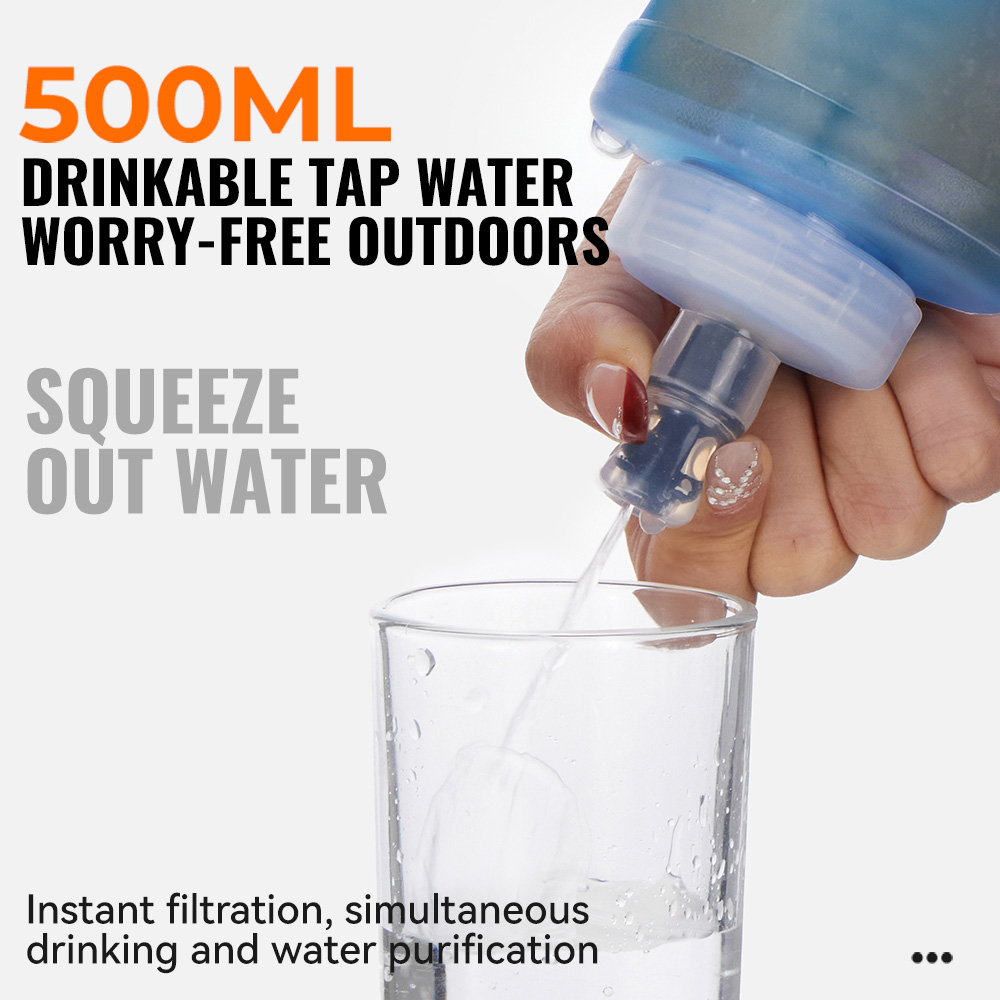WRELS Waterfilterfles Opvouwba - Collapsible Water Bottle recensie en prijs